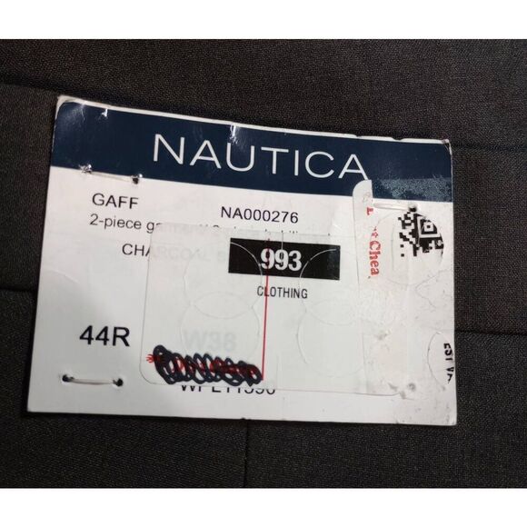 Nautica Pants‎ Men's 44 Gray Dress Pants - Picture 5 of 7